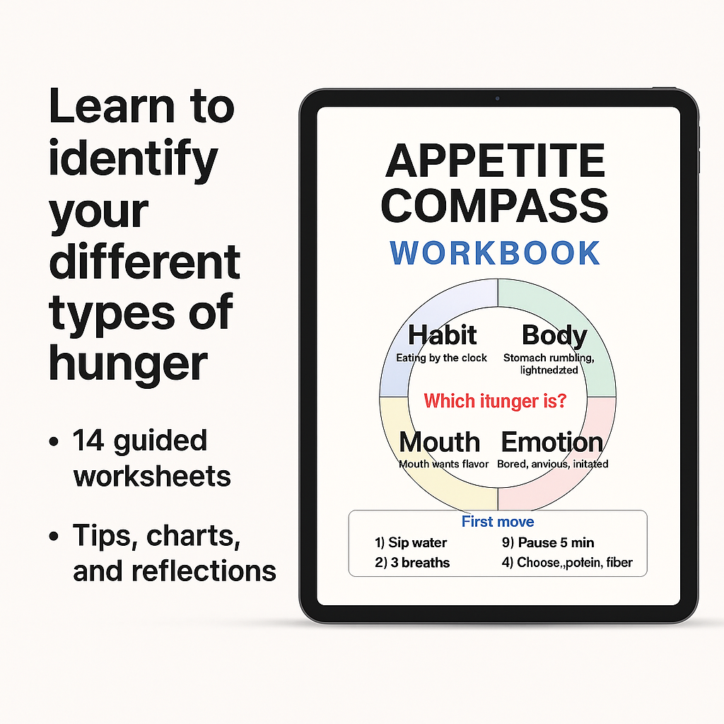 Appetite Compass Workbook – 14-Page Illustrated Guide to Mindful Eating