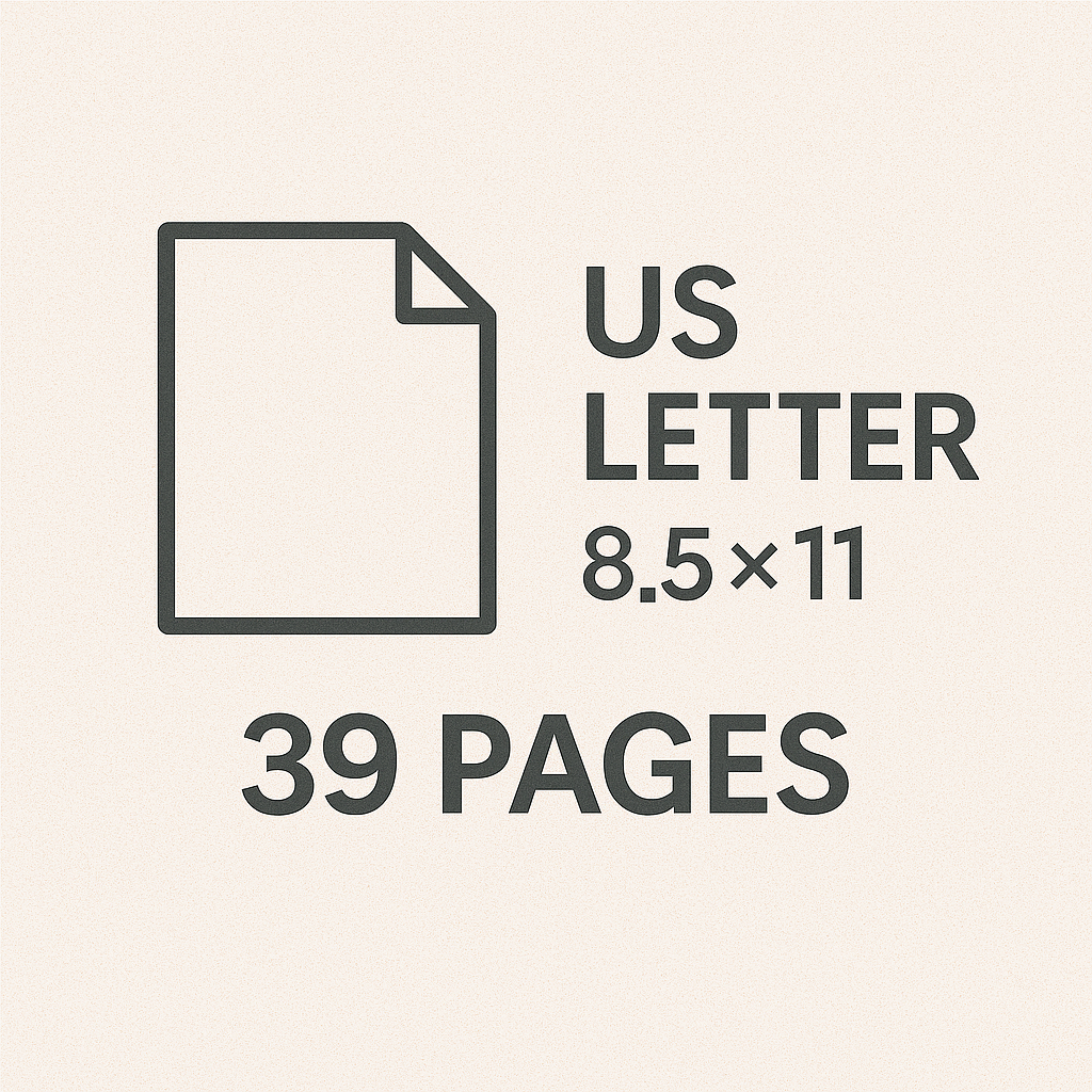 30-Day Emotion Journal (Printable & Digital PDF)